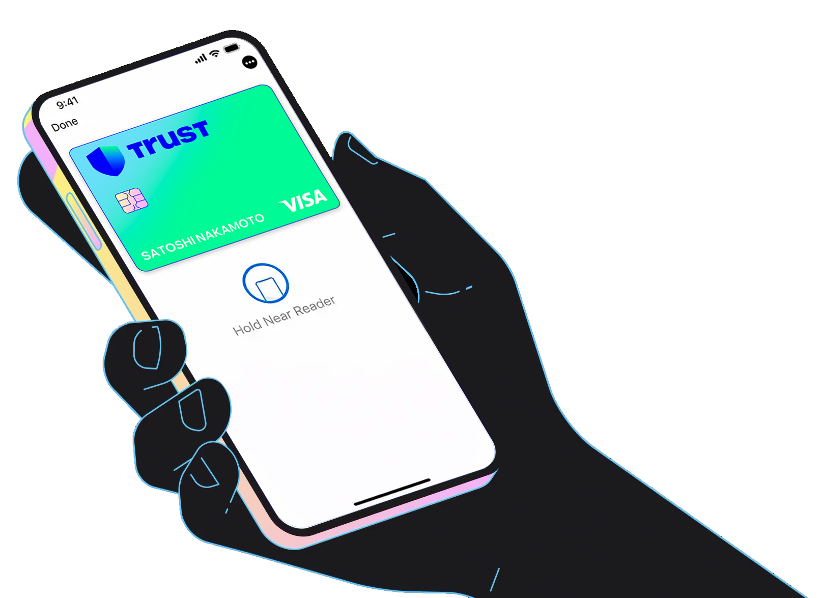 Phone with card